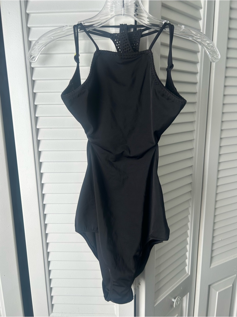 Victoria's Secret Black Girls' One-Piece Swimsuit with Decorative Back